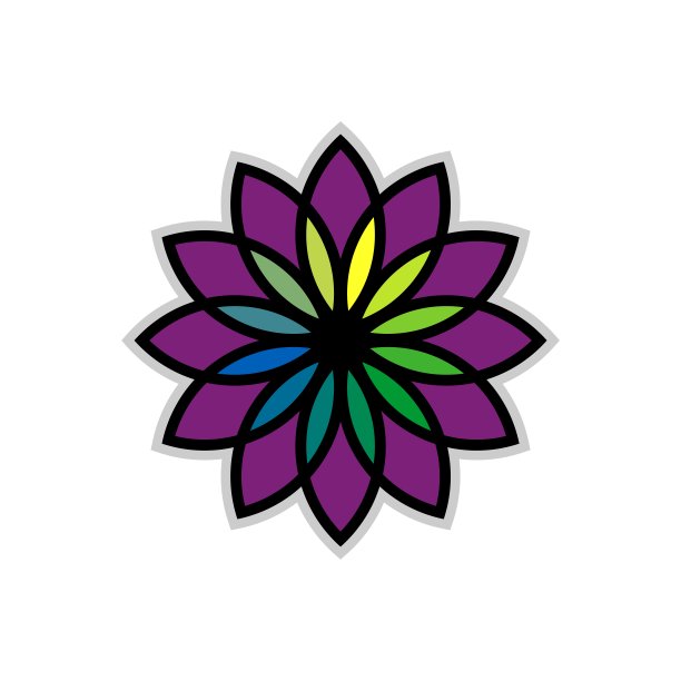 花朵商业logo