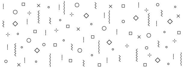 矢量抽象简约几何黑色无缝图案