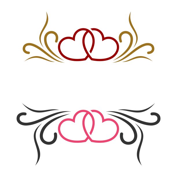 心形logo模板
