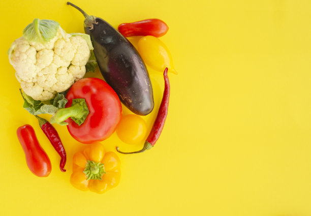 彩色多彩缤纷新鲜蔬菜海报