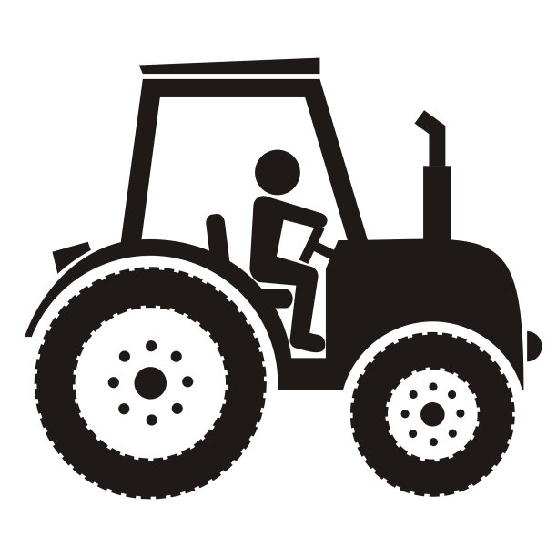 农民插画标志