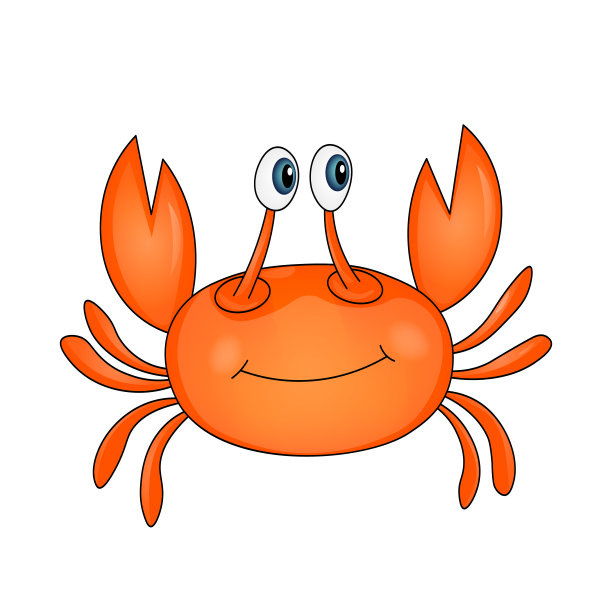 卡通螃蟹logo
