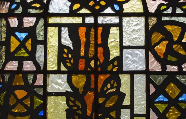 抽象纹理教堂玻璃