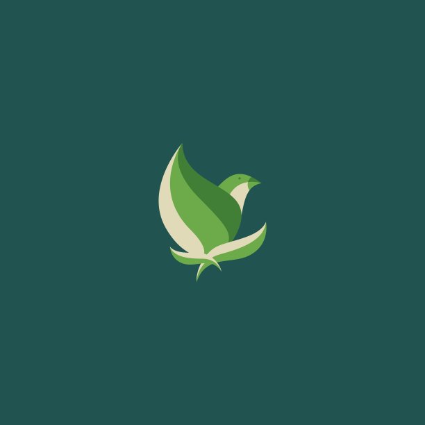 叶子和鸟logo