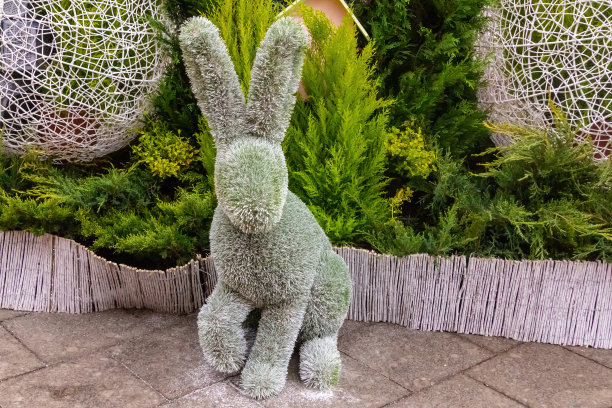 兔子雕像