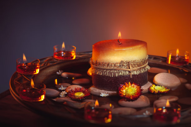 佛教,传统,蜡烛
