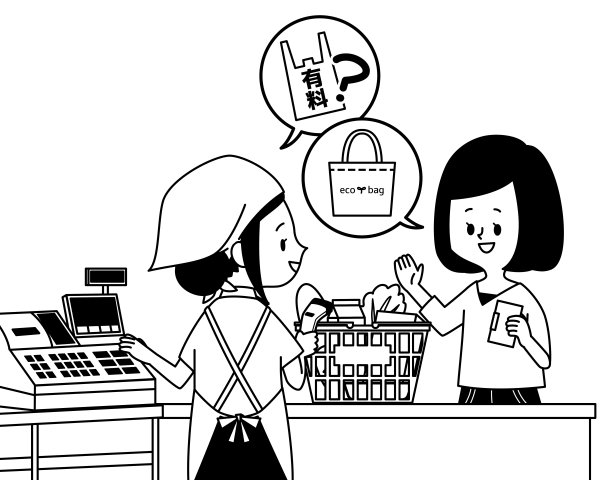 微笑着的超市员工