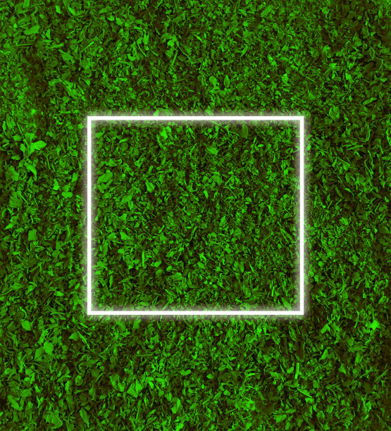 清新绿色方块背景图案