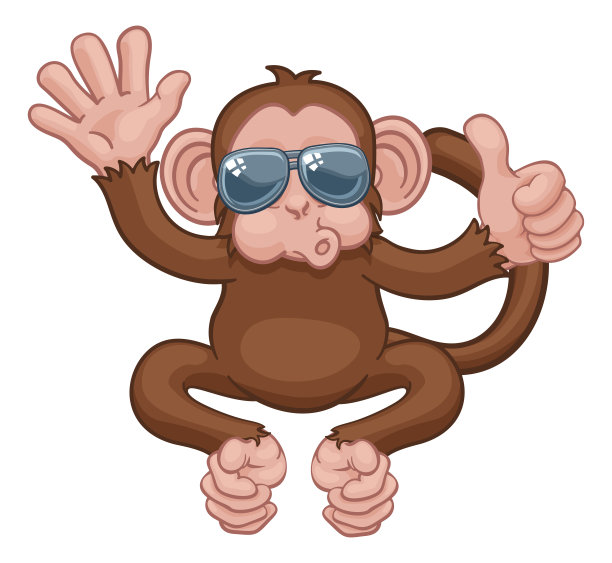 猴子吉祥物logo