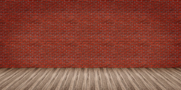 红瓷砖墙面背景