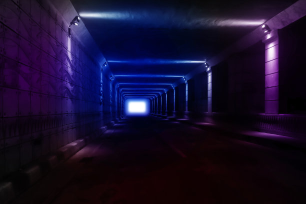 炫彩动感光线抽象背景图