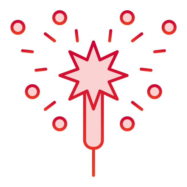 烟花logo设计