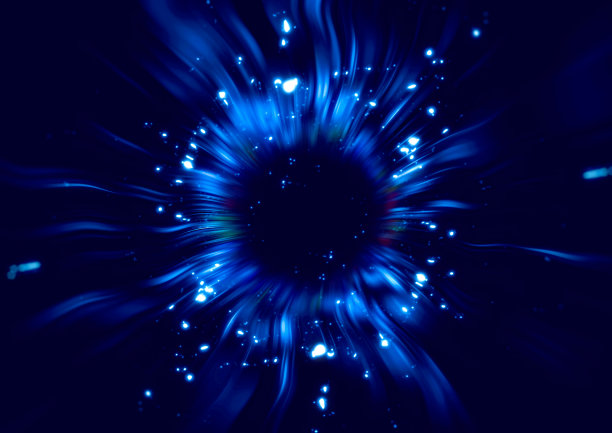 繁星点点蓝色动态宇宙