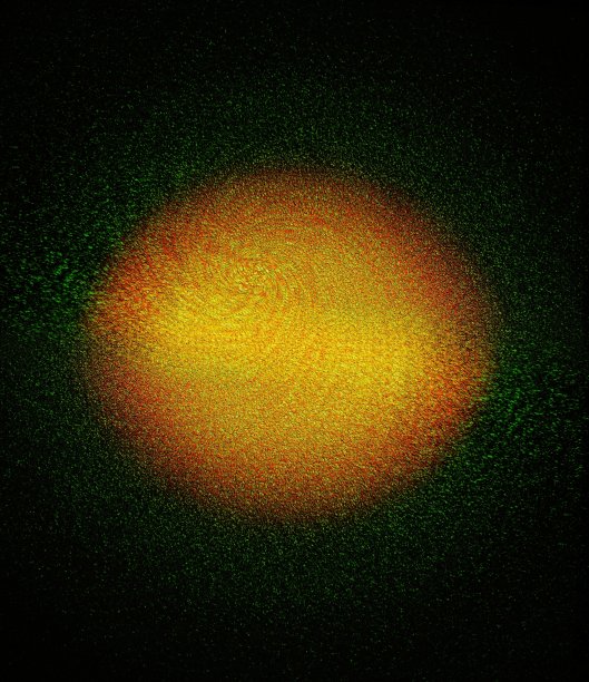 橙色放射线图案