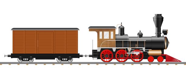 古老蒸汽机车