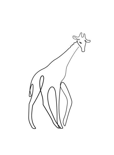 长颈鹿logo设计