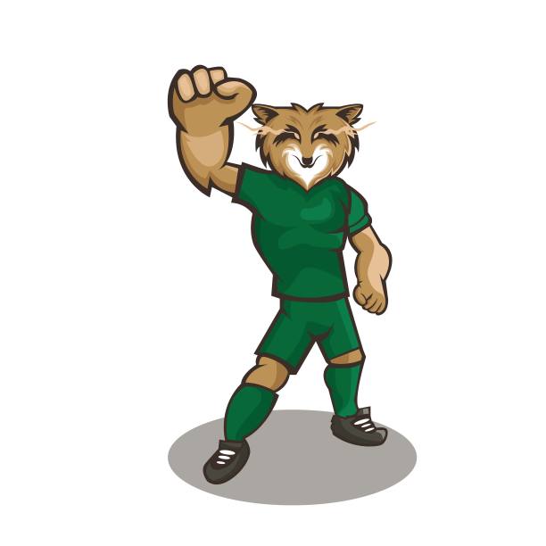 卡通运动狮子logo吉祥物