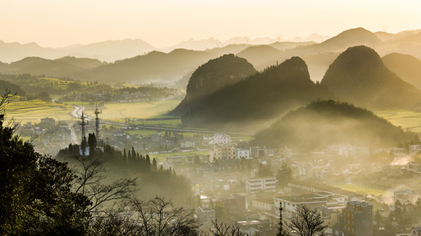 春天乡村美景