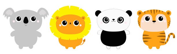 呆萌熊猫logo