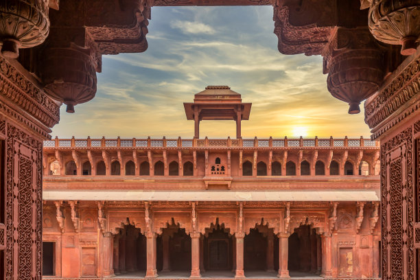 印度,阿格拉堡建筑