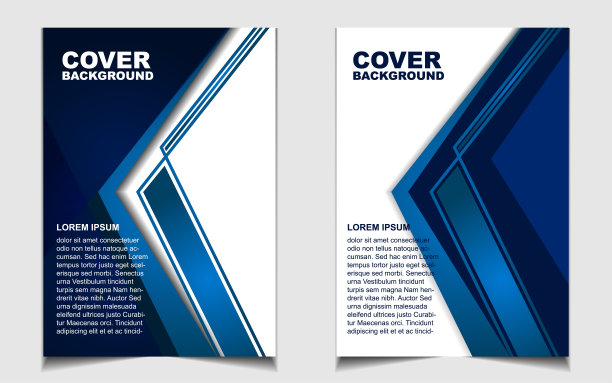 蓝色封面企业宣传画册封面设计