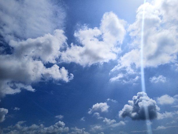 蓝天白云天空背景图片晴天夏季