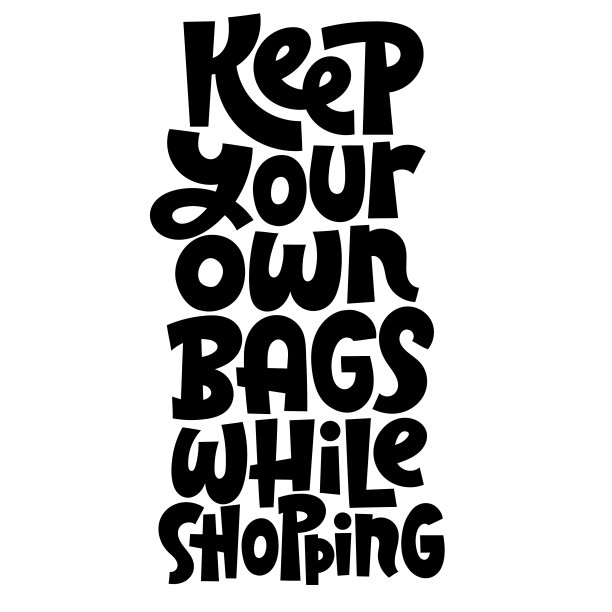 手写字体手提袋