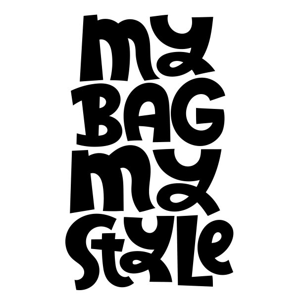 手写字体手提袋