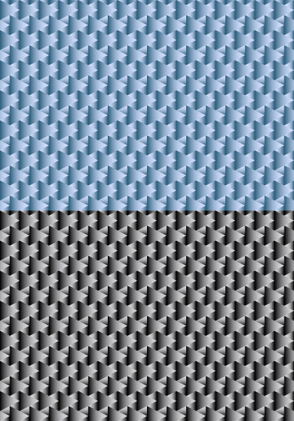 蓝灰色几何地毯