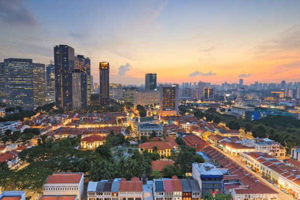 新加坡天际线建筑物