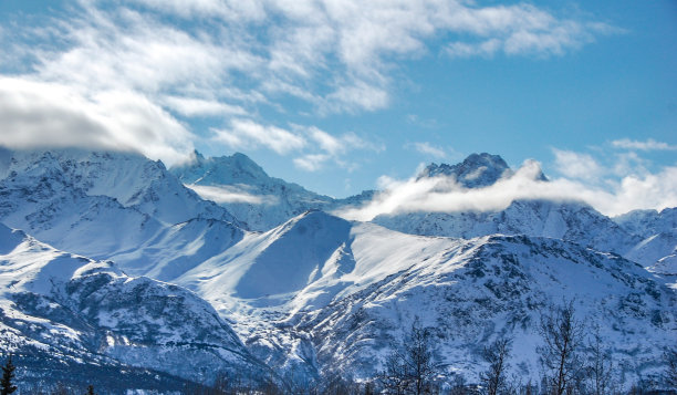 雪山背景图