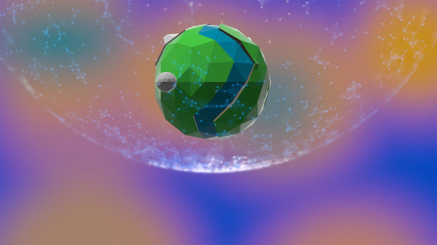 球形粒子背景