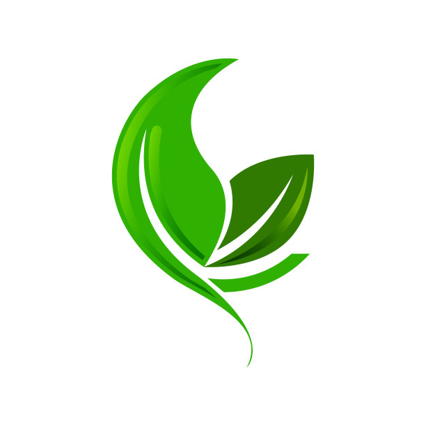 绿叶,花卉,logo设计