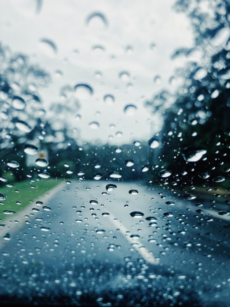 高清玻璃雨滴