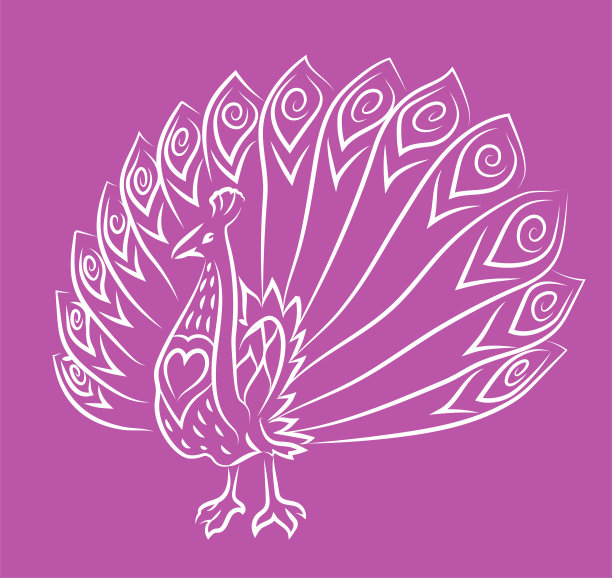 孔雀logo标志