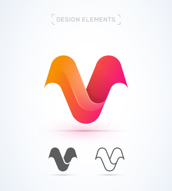 字母v设计logo