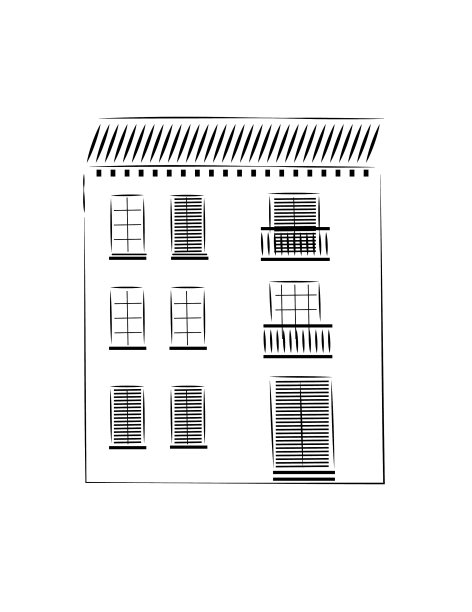 建筑房屋图标 