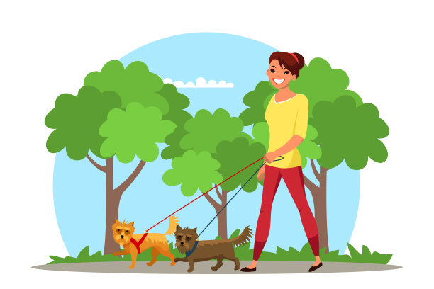 可爱的,行动,狗链