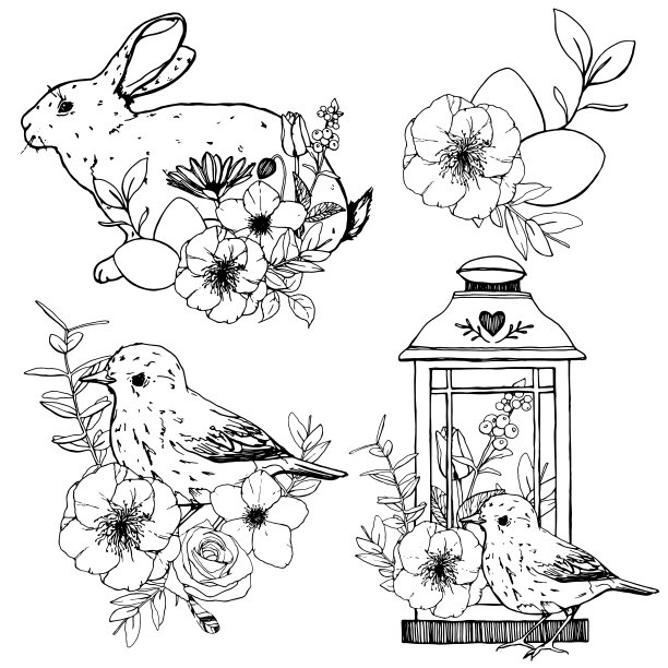 传统花鸟图形