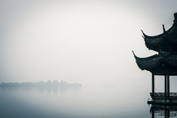 西湖风光全景