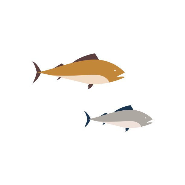 海鲜水产钓鱼logo设计