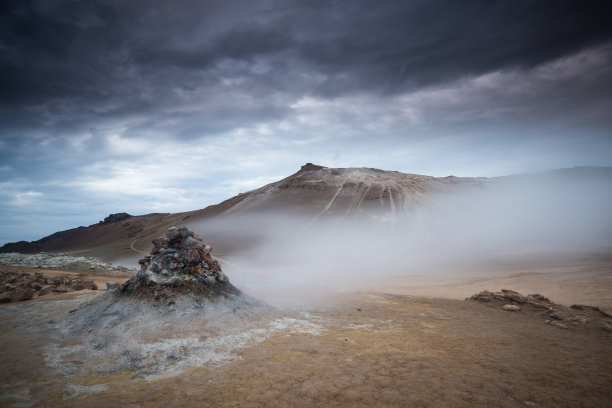 抽象火山爆发