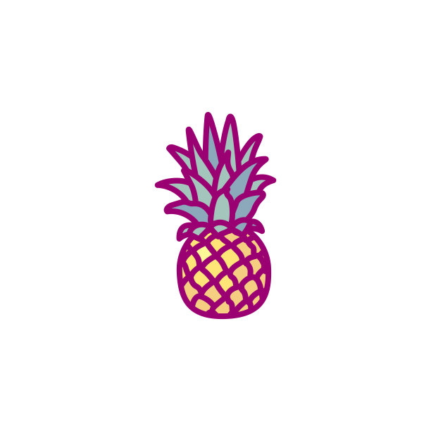 菠萝凤梨logo水果