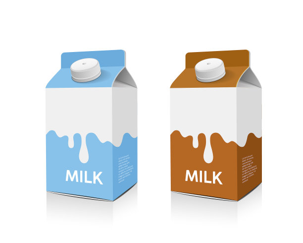牛奶包装插画
