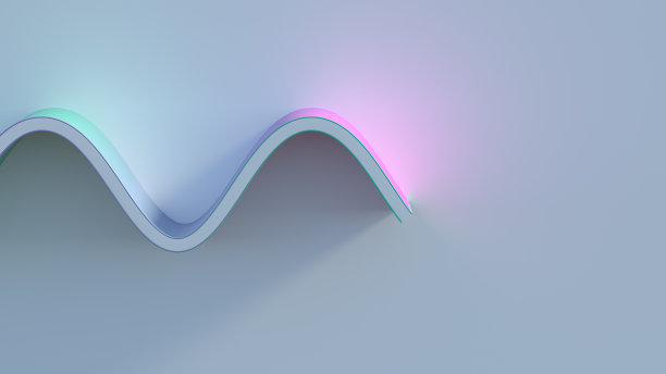 蓝色几何抽象花纹图案