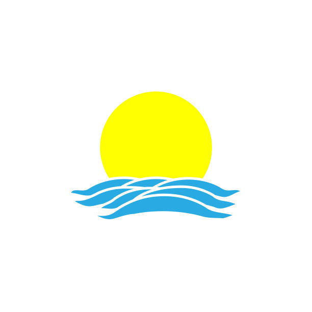 极简山水logo
