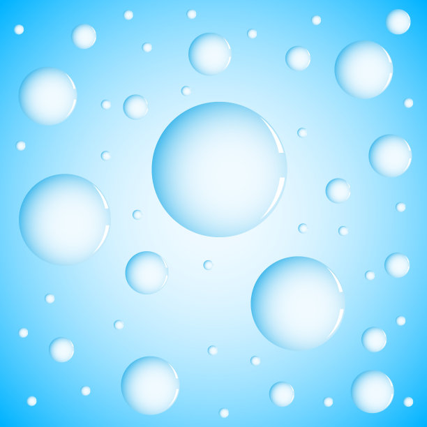 矢量图泡泡水波背景图