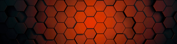 橙色3d立体科技背板