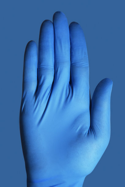 蓝色医用手套
