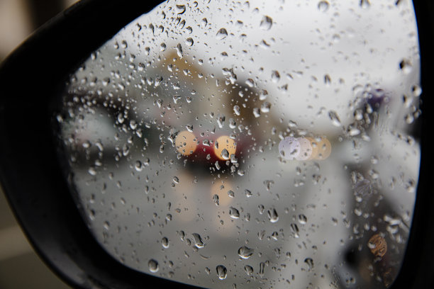 雨滴,车窗